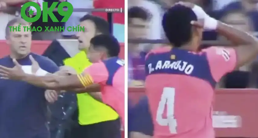 Araujo nổi giận với trọng tài sau khi bị thổi phạt đền Araujo nổi giận với trọng tài sau khi bị thổi phạt đền
